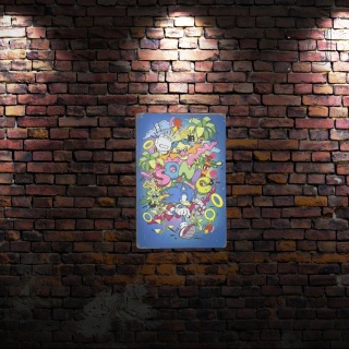 Tablica Ozdobna Blacha Sonic Bajka Animacja Gra 20x30 cm Retro Vintage