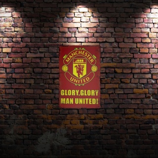 Tablica Ozdobna Blacha Manchester United Club 20x30 cm Retro Vintage
