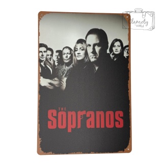 Tablica Ozdobna Blacha Soprano Serial The Sopranos 20x30 cm Retro Vintage
