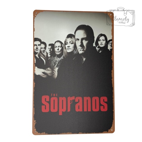 Tablica Ozdobna Blacha Soprano Serial The Sopranos 20x30 cm Retro Vintage