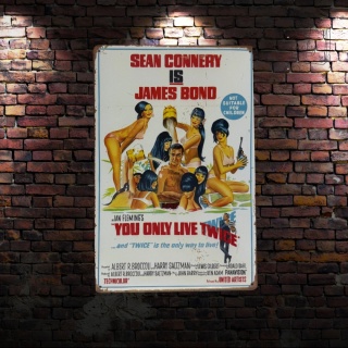 Tablica Ozdobna Blacha Sean Connery is Bond 20x30 cm Retro Vintage Plakat