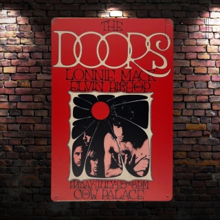 Tablica Ozdobna Blacha The Doors 20x30 cm Retro Vintage Plakat Metalowy