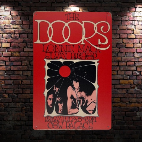Tablica Ozdobna Blacha The Doors 20x30 cm Retro Vintage Plakat Metalowy