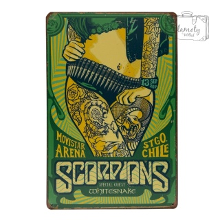 Tablica Ozdobna Blacha Scorrpions Arena 20x30 cm Retro Vintage Plakat