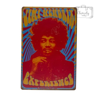 Tablica Ozdobna Blacha Jimi Hendrix Experience 20x30 cm Retro Vintage