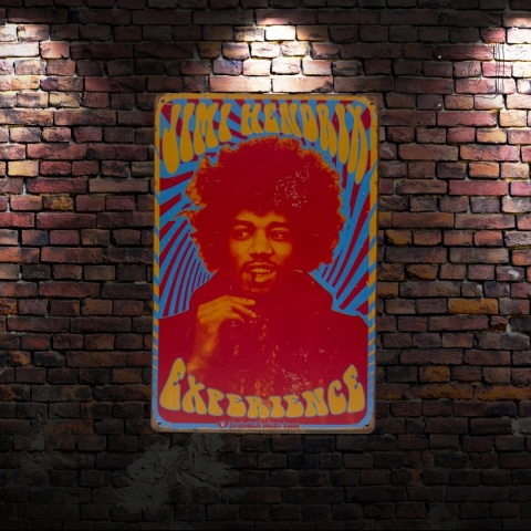 Tablica Ozdobna Blacha Jimi Hendrix Experience 20x30 cm Retro Vintage