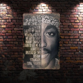 Tablica Ozdobna Blacha tupack I Got Love 20x30 cm Retro Vintage Plakat