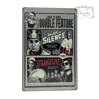 Tablica Ozdobna Blacha Depeche Mode StrangLove 20x30 cm Retro Vintage