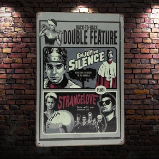 Tablica Ozdobna Blacha Depeche Mode StrangLove 20x30 cm Retro Vintage