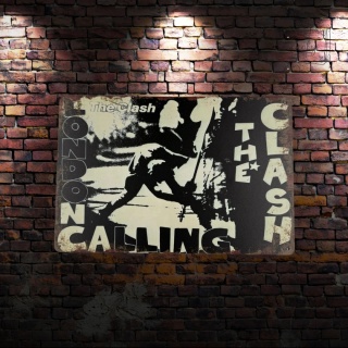 Tablica Ozdobna Blacha The Clash London Calling 20x30 cm Retro Vintage