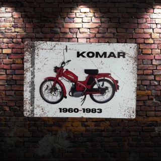 Tablica Ozdobna Blacha Komar Motocykl 20x30 cm Retro Vintage Plakat