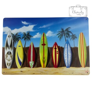 Tablica Ozdobna Blacha Deski Surfing Surf 20x30 cm Retro Vintage
