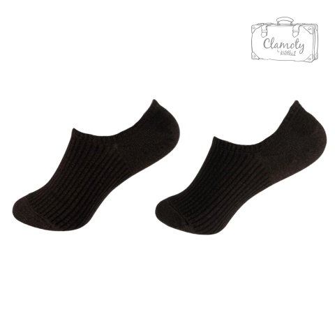 Skarpetki Skarpety Krótkie Stopki Bawełniane Ciemny Brąz 36-40
