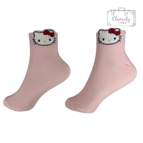 Skarpetki Skarpety Dziewczęce Bawełniane Różowe Hello Kitty 36-40 Ściągacz
