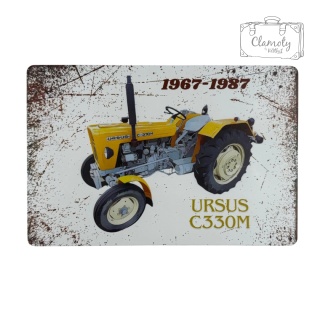 Tablica Ozdobna Ursus C330M Traktor 20x30 cm Retro Vintage Plakat