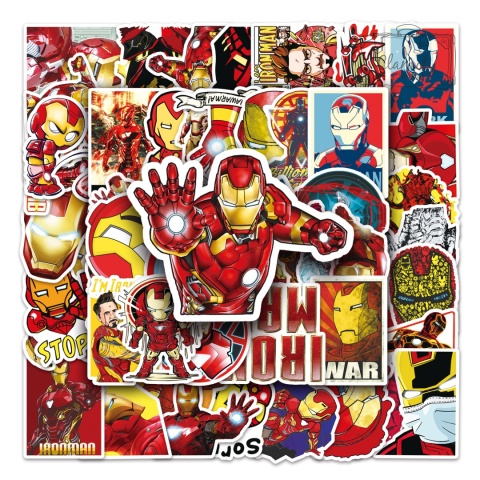 Zestaw Naklejek Wlepki StickerBomb Avengers Iron Man Marvel N610