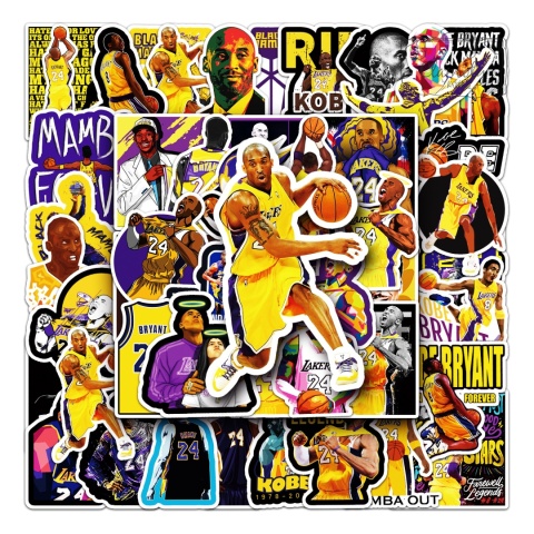 Zestaw Naklejek Wlepki StickerBomb basketball kobe NBA N612