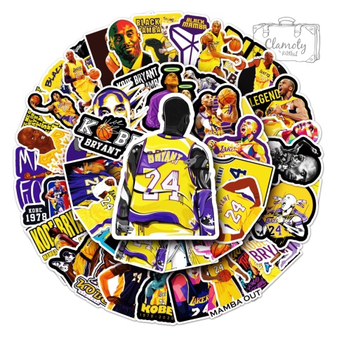 Zestaw Naklejek Wlepki StickerBomb basketball kobe NBA N612