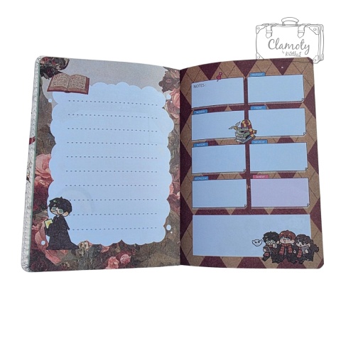 Zeszyt Planner Notes A5 Harry Potter Hedwiga Twarda Okładka Kolorowe Kartki