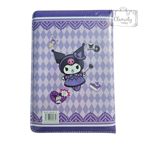 Zeszyt Planner Notes A5 Kuromi W Romby Fioletowy Twarda Okładka