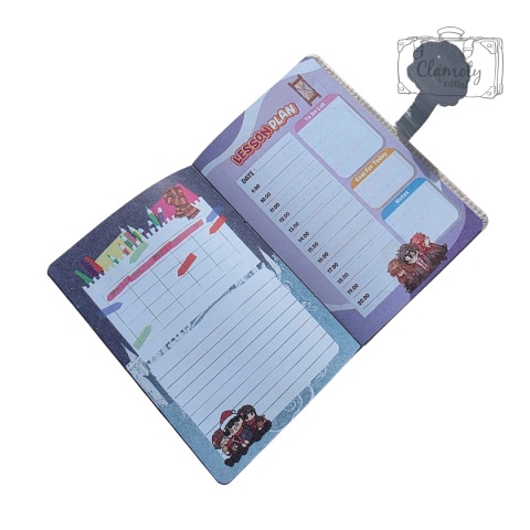Zeszyt Planner Notes A5 Harry Potter Beż Twarda Okładka Kolorowe Kartki