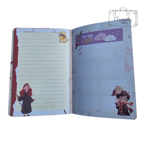Zeszyt Planner Notes A5 Harry Potter Beż Twarda Okładka Kolorowe Kartki