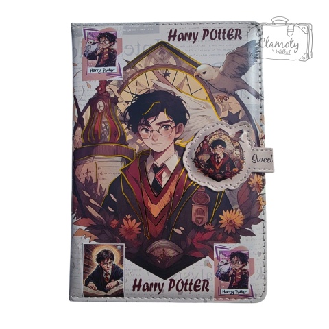 Zeszyt Planner Notes A5 Harry Potter Beż Twarda Okładka Kolorowe Kartki
