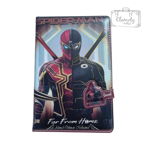 Zeszyt Planner Notes A5 Spiderman Czarny Twarda Okładka Kolorowe Kartki