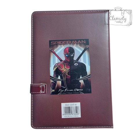 Zeszyt Planner Notes A5 Spiderman Czarny Twarda Okładka Kolorowe Kartki