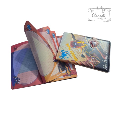 Zeszyt Planner Notes A5 Spiderman Pająk Twarda Okładka Kolorowe Kartki