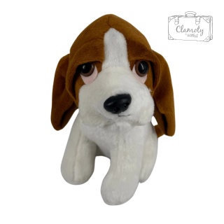 Maskotka Pluszowa Pluszak Pies Piesek Siedzący Bernardyn 20Cm Zabawka