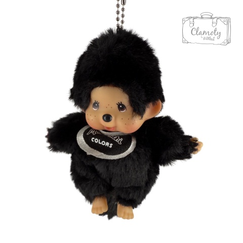 Brelok Breloczek Zawieszka Maskotka Małpka Monchhichi Czarne Futerko
