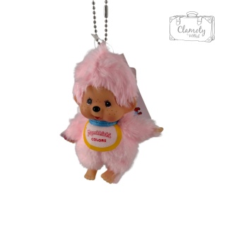 Brelok Breloczek Zawieszka Maskotka Małpka Monchhichi Jasno Różowe Futerko