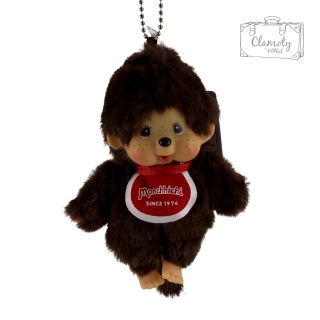 Brelok Breloczek Zawieszka Maskotka Małpka Monchhichi Brązowe Futerko