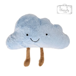 Maskotka Pluszowa Pluszak Zabawka Niebieska Chmurka Z Nóżkami 45x35 Cm