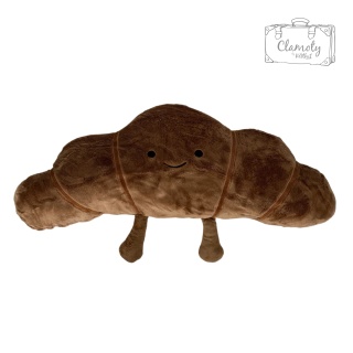 Maskotka Pluszowa Pluszak Zabawka Rogal Rogalik Croissant Czekoladowy 54Cm