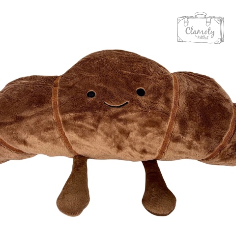Maskotka Pluszowa Pluszak Zabawka Rogal Rogalik Croissant Czekoladowy 54Cm
