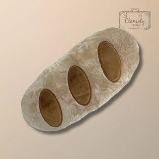 Maskotka Pluszowa Pluszak Zabawka Bochenek Chleb Chlebek 50x25 Cm