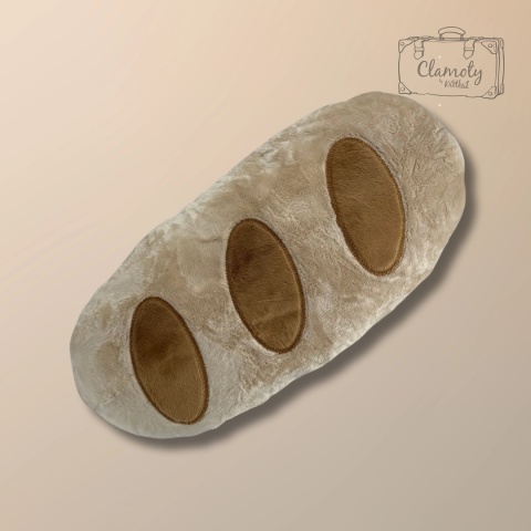 Maskotka Pluszowa Pluszak Zabawka Bochenek Chleb Chlebek 50x25 Cm