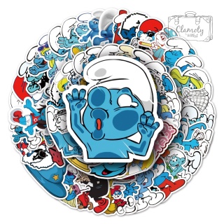 Zestaw Naklejek Wlepki StickerBomb Bajka Niebieskie Smerfy N531