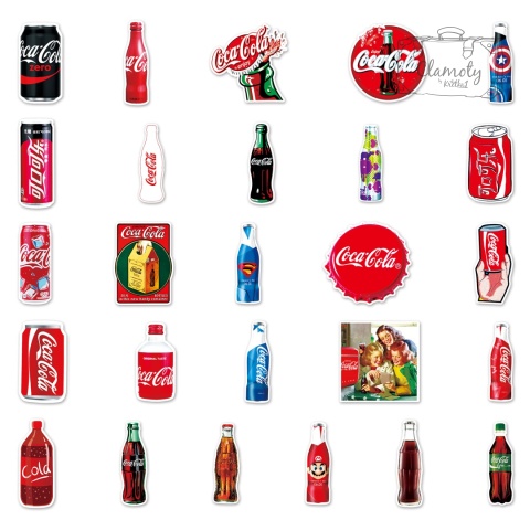 Zestaw Naklejek Wlepki StickerBomb Coca Cola Puszka Butelka N623/130