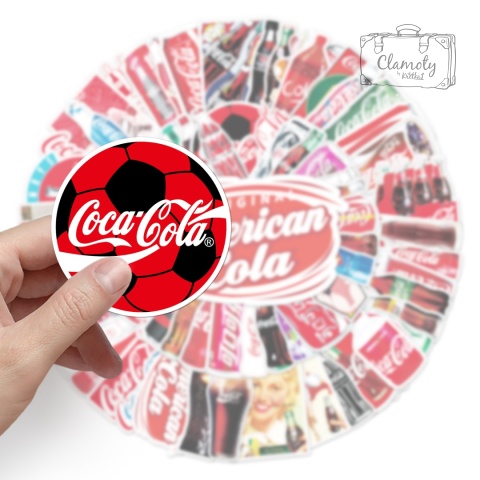 Zestaw Naklejek Wlepki StickerBomb Coca Cola Puszka Butelka N623/130