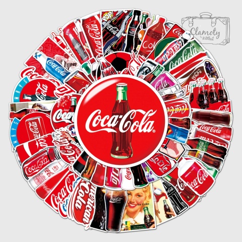 Zestaw Naklejek Wlepki StickerBomb Coca Cola Puszka Butelka N623/130