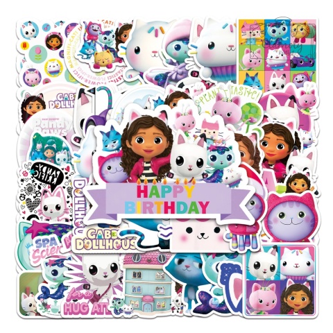 Zestaw Naklejek Wlepki StickerBomb Gang Swojaków Koci Domek Gabi N627