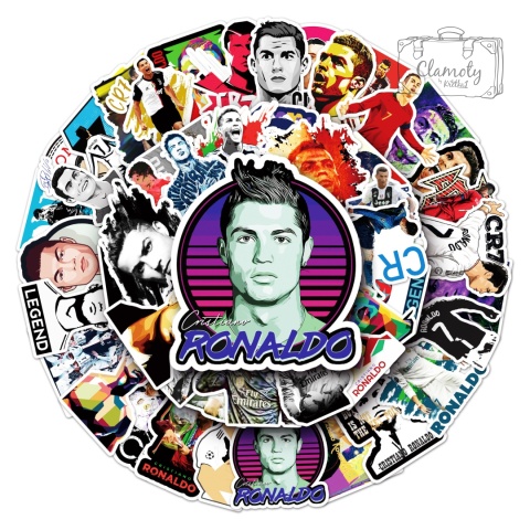 Zestaw Naklejek Wlepki StickerBomb Football Ronaldo Piłkarz N347