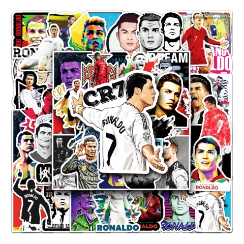 Zestaw Naklejek Wlepki StickerBomb Football Ronaldo Piłkarz N347
