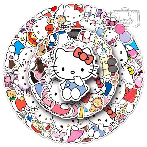 Zestaw Naklejek Wlepki StickerBomb Hello kitty Anime Sunrio Onegai N629