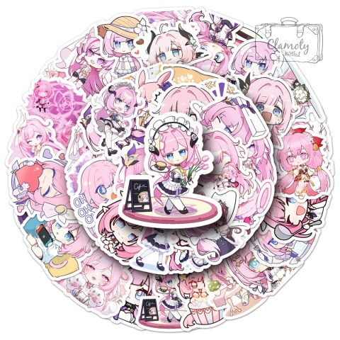 Zestaw Naklejek Wlepki StickerBomb Honkai Star Rail Stickers Anime N630