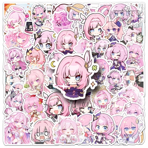 Zestaw Naklejek Wlepki StickerBomb Honkai Star Rail Stickers Anime N630