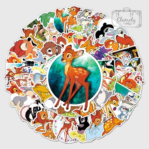 Zestaw Naklejek Wlepki StickerBomb Jelonek Bambi Disney N631